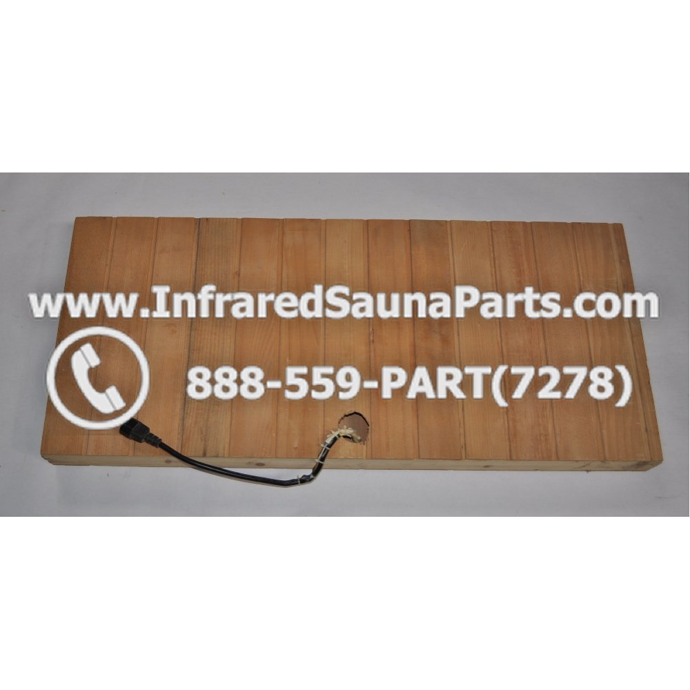 Bench 4 25" Ceramic Heater Hemlock Wood with Maroon Grill WOOD BENCH