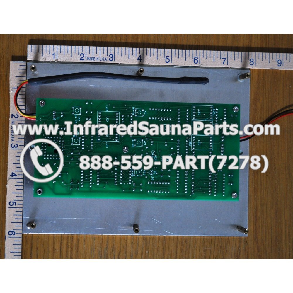CIRCUIT BOARD WITH FACE PLATE HEATWAVE INFRARED SAUNA 12092007 MANUAL