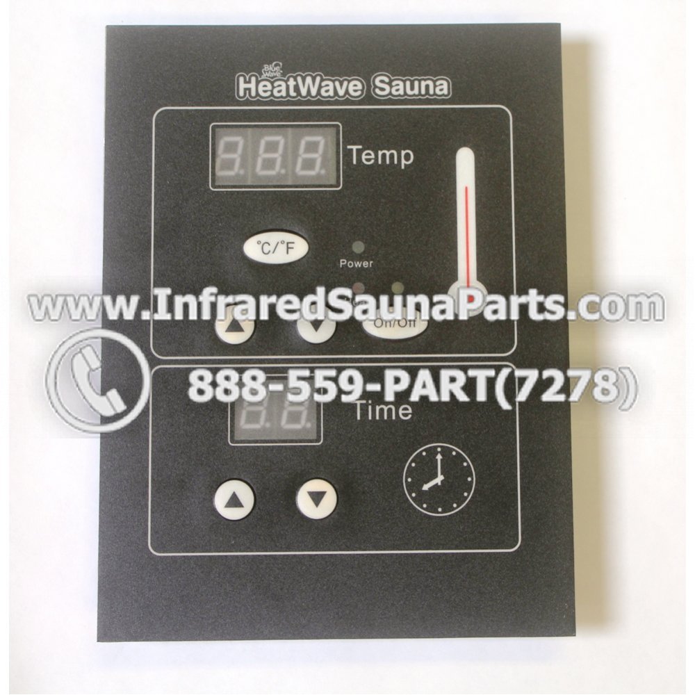 CIRCUIT BOARD WITH FACE PLATE HEATWAVE INFRARED SAUNA 12092007 MANUAL