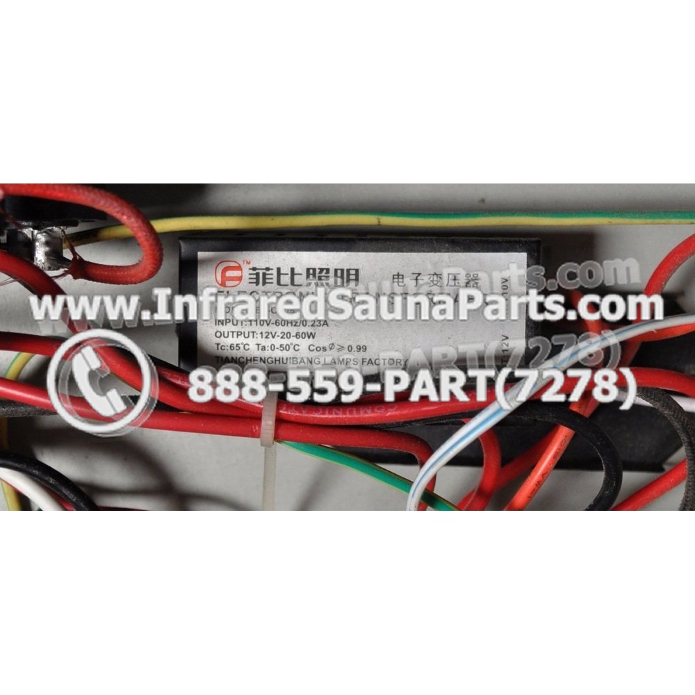 COMPLETE CONTROL POWER BOX WATERSTAR INFRARED SAUNA STYLE 2 WITH ONE