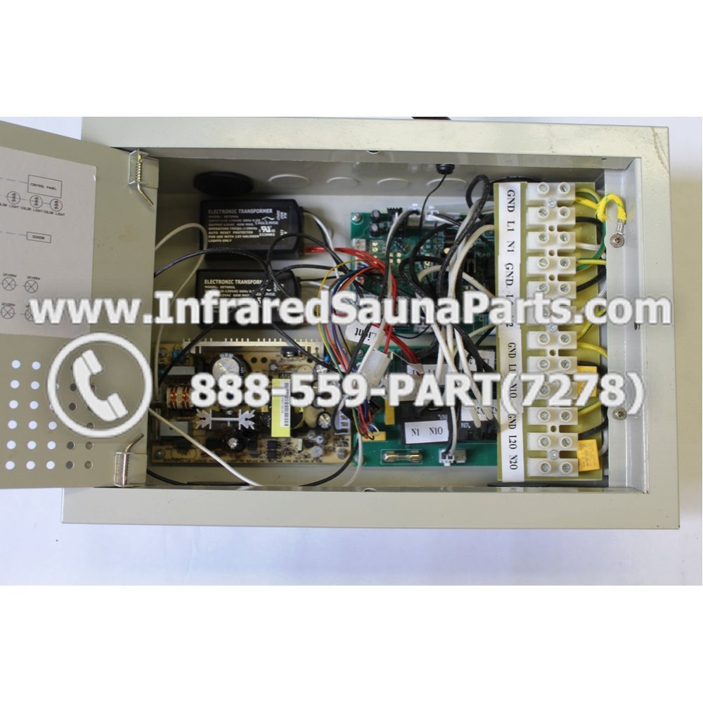 COMPLETE CONTROL POWER BOX 110V 120V 2400 WATTS WITH COMPLETE WIRING