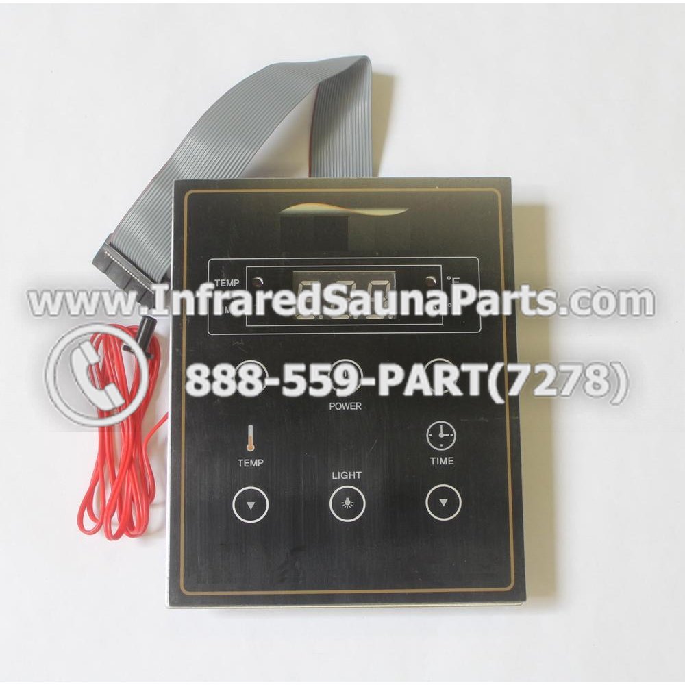 CIRCUIT BOARD WITH FACEPLATE FOR CLEARLIGHT INFRARED SAUNA MODEL HM