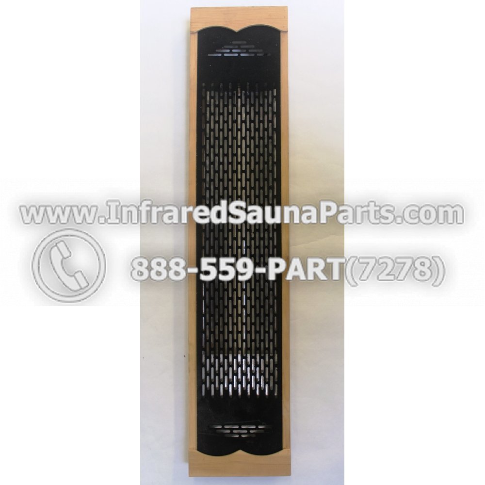 INFRARED SAUNA HEATER WITH HOUSING / COMPLETE ASSEMBLY IN BLACK 13 INCH