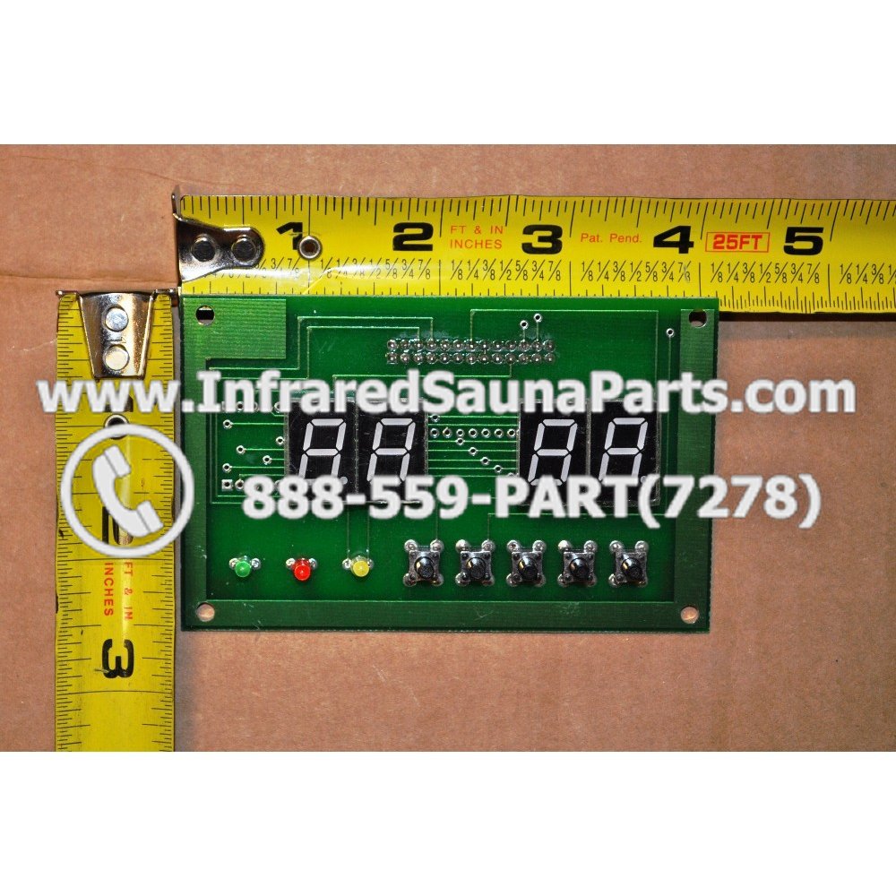 CIRCUIT BOARD WITH FACEPLATE WATERSTAR INFRARED SAUNA WSP4 CIRCUIT