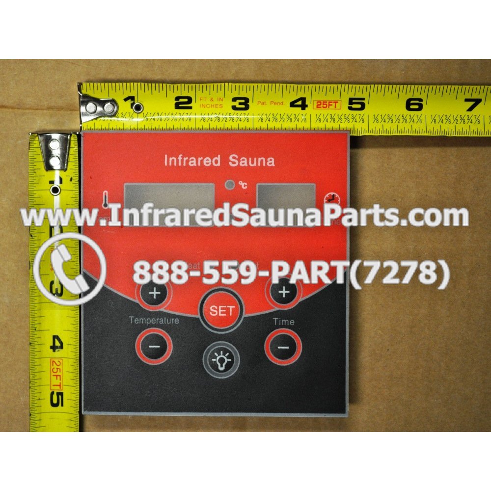 FACEPLATE FOR CIRCUIT BOARD WATERSTAR INFRARED SAUNA 06S085 FACE PLATES
