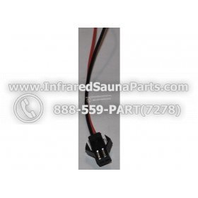 THERMOSTATS - THERMOSTAT - 2 PIN MALE TO FEMALE IN BLACK AND RED EXTENSION CORD 5