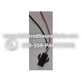 THERMOSTATS - THERMOSTAT - 2 PIN MALE TO FEMALE IN BLACK AND RED EXTENSION CORD 6
