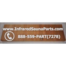 WOOD BENCH HEATERS - Bench 10 - 25.5" Ceramic Heater Hemlock Wood with Maroon Grill 3