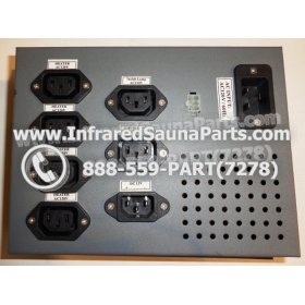 COMPLETE CONTROL POWER BOX WITH CONTROL PANEL - COMPLETE CONTROL POWER BOX  INFRARED SAUNA 110v 120v WITH ONE CONTROL PANEL UNIVERSAL 2