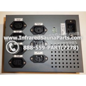 COMPLETE CONTROL POWER BOX WITH CONTROL PANEL - COMPLETE CONTROL POWER BOX FOR  INFRARED SAUNA 110v 120v WITH TWO CONTROL PANELS UNIVERSAL 2