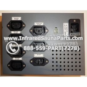 COMPLETE CONTROL POWER BOX WITH CONTROL PANEL - COMPLETE CONTROL POWER BOX FOR  INFRARED SAUNA 110v 120v WITH TWO CONTROL PANELS UNIVERSAL 3