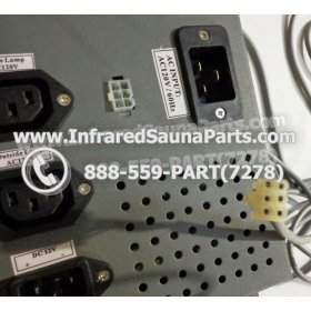 COMPLETE CONTROL POWER BOX WITH CONTROL PANEL - COMPLETE CONTROL POWER BOX FOR  INFRARED SAUNA 110v 120v WITH TWO CONTROL PANELS UNIVERSAL 9