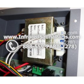 COMPLETE CONTROL POWER BOX WITH CONTROL PANEL - COMPLETE CONTROL POWER BOX FOR  INFRARED SAUNA 110v 120v WITH TWO CONTROL PANELS UNIVERSAL 25