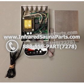 COMPLETE CONTROL POWER BOX WITH CONTROL PANEL - COMPLETE CONTROL POWER BOX O-SAUNA INFRARED SAUNA WITH BLACK CONTROL PANEL 6