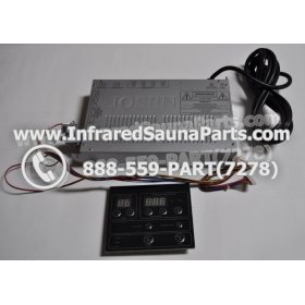COMPLETE CONTROL POWER BOX WITH CONTROL PANEL - COMPLETE CONTROL POWER BOX SUNMATE INFRARED SAUNA STYLE 3 WITH ONE CONTROL PANEL 2
