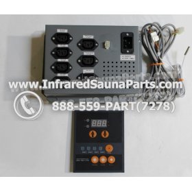 COMPLETE CONTROL POWER BOX WITH CONTROL PANEL - COMPLETE CONTROL POWER BOX  INFRARED SAUNA 110v 120v WITH ONE CONTROL PANEL UNIVERSAL 1