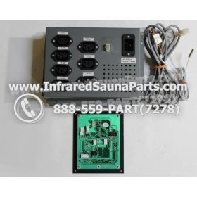 COMPLETE CONTROL POWER BOX WITH CONTROL PANEL - COMPLETE CONTROL POWER BOX  INFRARED SAUNA 110v 120v WITH ONE CONTROL PANEL UNIVERSAL 14