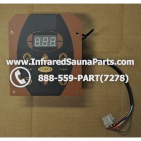 COMPLETE CONTROL POWER BOX WITH CONTROL PANEL - COMPLETE CONTROL POWER BOX NIRVANA SAUNAS 110V  220V SN20051124185 WITH CIRCUIT BOARD SN 20051124279 AND FACEPLATE AND REMOTE CONTROL 3