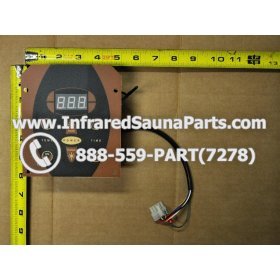 COMPLETE CONTROL POWER BOX WITH CONTROL PANEL - COMPLETE CONTROL POWER BOX NIRVANA SAUNAS 110V  220V SN20051124185 WITH CIRCUIT BOARD SN 20051124279 AND FACEPLATE AND REMOTE CONTROL 4