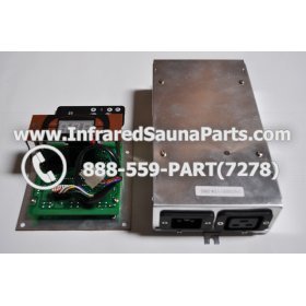 COMPLETE CONTROL POWER BOX WITH CONTROL PANEL - COMPLETE CONTROL POWER BOX NIRVANA SAUNAS 110V  220V SN20051124185 WITH CIRCUIT BOARD SN 20051124279 AND FACEPLATE AND REMOTE CONTROL 5