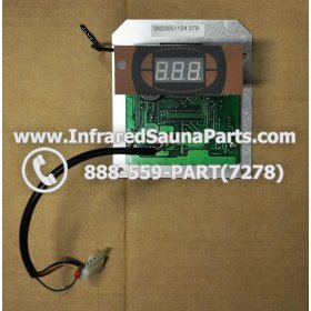 CIRCUIT BOARDS WITH  FACE PLATES - CIRCUIT BOARD WITH FACE PLATE NIRVANA SAUNAS SN 20051124279 AND REMOTE CONTROL 5