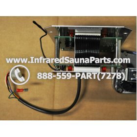 COMPLETE CONTROL POWER BOX WITH CONTROL PANEL - COMPLETE CONTROL POWER BOX NIRVANA SAUNAS 110V  220V SN20051124185 WITH CIRCUIT BOARD SN 20051124279 AND FACEPLATE AND REMOTE CONTROL 13