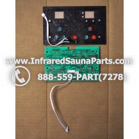 CIRCUIT BOARDS WITH  FACE PLATES - CIRCUIT BOARD WITH FACE PLATE SAUNAGEN INFRARED SAUNA WXYZLYCA23V10 AND THERMOSTAT WIRE 2