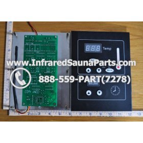 CIRCUIT BOARDS WITH  FACE PLATES - CIRCUIT BOARD WITH FACE PLATE HEATWAVE INFRARED SAUNA 12092007 MANUAL ON  OFF SWITCH 6