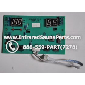 CIRCUIT BOARDS WITH  FACE PLATES - CIRCUIT BOARD WITH FACEPLATE HYDRA INFRARED SAUNA NYSN3DB F1.3 WITH WIRE 4