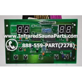 CIRCUIT BOARDS WITH  FACE PLATES - CIRCUIT BOARD WITH FACEPLATE  VIDAL INFRARED SAUNA   LYQPCB 2