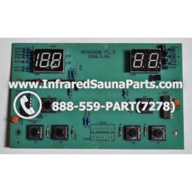 CIRCUIT BOARDS WITH  FACE PLATES - CIRCUIT BOARD WITH FACE PLATE HYDRA INFRARED SAUNA NYSN3DB F1.3 3