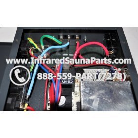 COMPLETE CONTROL POWER BOX 110V / 120V - COMPLETE CONTROL POWER BOX 110V / 120V SAUNAGEN INFRARED SAUNA  WITH 7 CIRCUIT BOARD PINS  6 FEMALE PLUGS 25