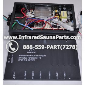 COMPLETE CONTROL POWER BOX 110V / 120V - COMPLETE CONTROL POWER BOX 110V / 120V SAUNAGEN INFRARED SAUNA  WITH 7 CIRCUIT BOARD PINS  6 FEMALE PLUGS 32