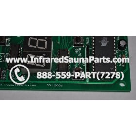 CIRCUIT BOARDS / TOUCH PADS - CIRCUIT BOARD  TOUCHPAD FED INTERNATIONAL  INFRARED SAUNA  03112006 4