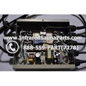 COMPLETE CONTROL POWER BOX 110V / 120V - COMPLETE CONTROL POWER BOX 110V  120V SUNTECH INFRARED SAUNA WITH 8 HEATER PLUGS v1 7