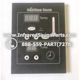 CIRCUIT BOARDS WITH  FACE PLATES - CIRCUIT BOARD WITH FACE PLATE HEATWAVE INFRARED SAUNA 12092007 MANUAL ON  OFF SWITCH 1