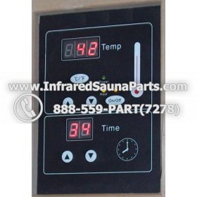 CIRCUIT BOARDS WITH  FACE PLATES - CIRCUIT BOARD WITH FACE PLATE PRECISION THERAPY   INFRARED SAUNA 12092007 AUTO ON  OFF SWITCH 2