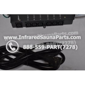 COMPLETE CONTROL POWER BOX 110V / 120V - COMPLETE CONTROL POWER BOX 110V  120V WITH 7 CIRCUIT BOARD PINS  6 FEMALE PLUGS SAUNAGEN INFRARED SAUNA 6