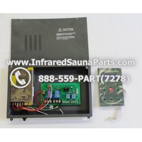COMPLETE CONTROL POWER BOX WITH CONTROL PANEL - COMPLETE CONTROL POWER BOX 110V  120V  220V WITH 8 CIRCUIT BOARD PINS WITH ONE CONTROL PANEL IN GREEN 2