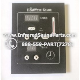 CIRCUIT BOARDS WITH  FACE PLATES - CIRCUIT BOARD WITH FACE PLATE  HEATWAVE INFRARED SAUNA  MANUAL ON OFF SWITCH DUAL SIDE 10