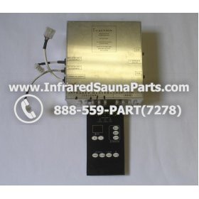 COMPLETE CONTROL POWER BOX WITH CONTROL PANEL - COMPLETE CONTROL POWER BOX INFINITY INFRARED SAUNA  WITH ONE CONTROL PANEL 12