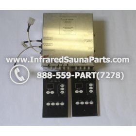 COMPLETE CONTROL POWER BOX WITH CONTROL PANEL - COMPLETE CONTROL POWER BOX INFINITY INFRARED SAUNA WITH TWO CONTROL PANEL 12