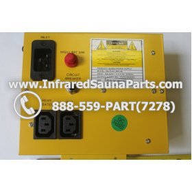COMPLETE CONTROL POWER BOX 110V / 120V - COMPLETE CONTROL POWER BOX 110V / 120V CLEARLIGHT INFRARED SAUNA  MODEL HM-PCS1(REV.B) 7