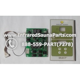 CIRCUIT BOARDS WITH  FACE PLATES - CIRCUIT BOARD WITH FACE PLATE SUNLIGHT SAUNAS SELECT MAIN 3
