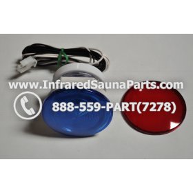 COMPLETE LIGHT ASSEMBLY 220V / 240V - COMPLETE LIGHT ASSEMBLY WITH BULB + RED AND BLUE COVER 220V / 240V 7