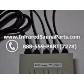 COMPLETE CONTROL POWER BOX 220V / 240V - COMPLETE CONTROL POWER BOX 220V / 240V FED INTL.INFRARED SAUNA WITH 8 HEATER PLUGS v1 10