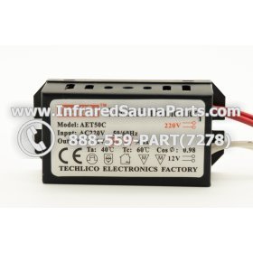 ADAPTERS / TRANSFORMERS - ADAPTERS TRANSFORMERS MODEL AET50C AC 220V 4