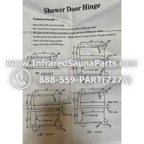 DOOR HINGES - GLASS DOOR HINGE STYLE 15 7