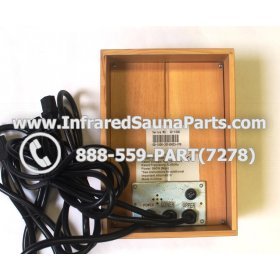 COMPLETE CONTROL POWER BOX WITH CONTROL PANEL - COMPLETE CONTROL POWER BOX CLEARLIGHT INFRARED SAUNA MODEL GD-1000 960W WITH ONE CONTROL 110V / 120V 3