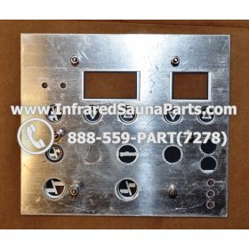 FACE PLATES - FACEPLATE FOR CIRCUIT BOARD SRZHX001 WASAUNA 8 BUTTONS 3